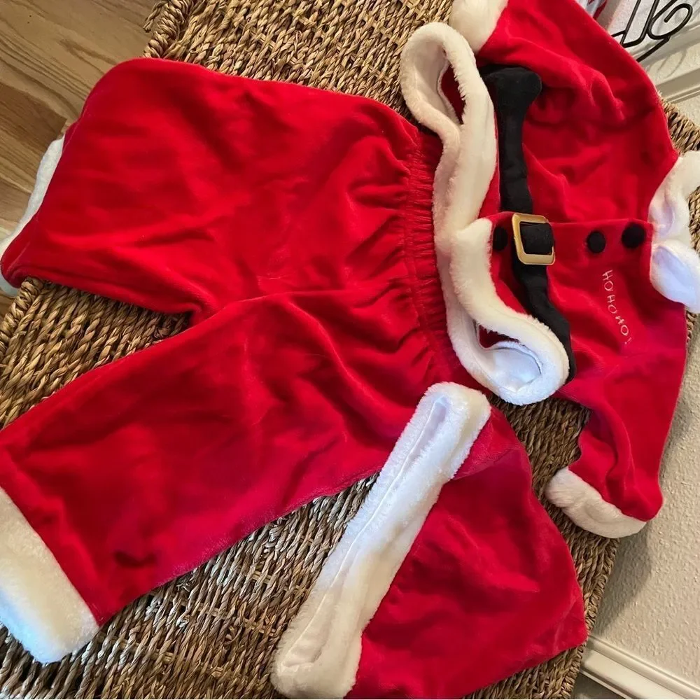 New Born Baby Works Santa Outfit Ho Ho Ho 0-3 Months
